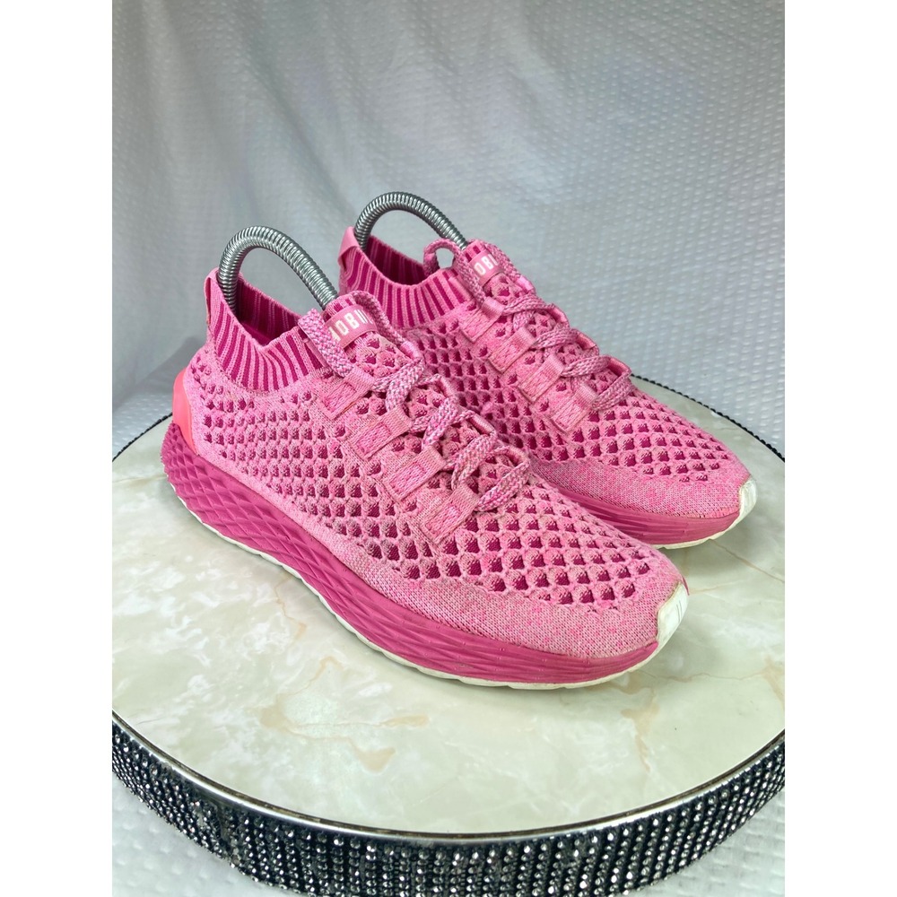 NOBULL Allday Knit Running Shoes Women Sz 6.5 Pink Training Breathable Sneakers
